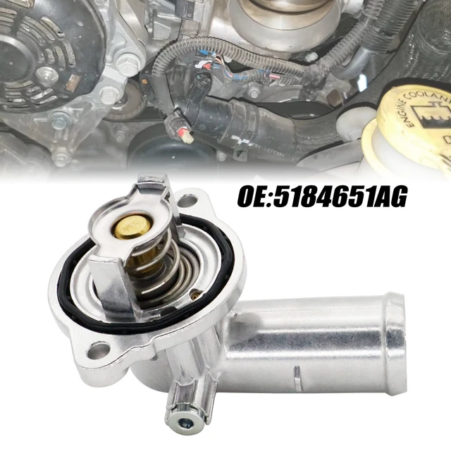 ECCPP Thermostat Housing For Jeep Grand Cherokee & Dodge Durango 3.6L (2011-2015) – 203°F, 1-Year Warranty