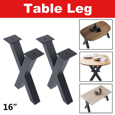 16" Set of 2 DIY Table Desk Bench Legs Coffee Metal Solid Iron DIY Furniture Leg