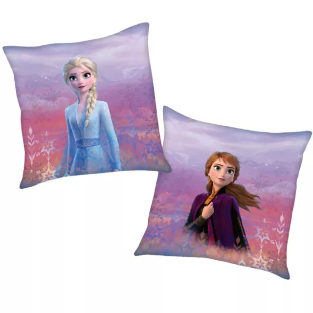 Anna & Elsa | Cuscino bambini 40x40 cm cuscino decorativo | Disney regina di ghiaccio Frozen II