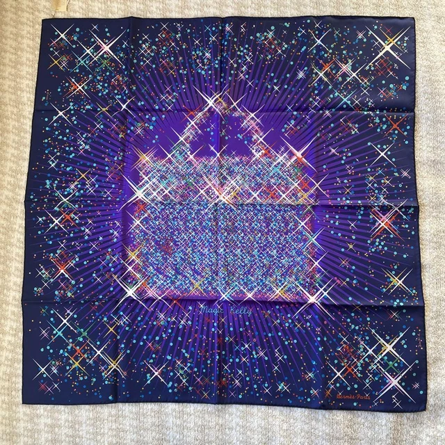 Hermes Carré90 Silk Scarf Magic Kelly Purple System