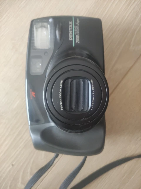 Appareil Photo Argentique Pentax Zoom 105 Super Vintage (1990) - Pour Pièces/ne Fonctionne Pas