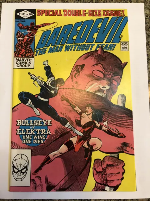 Daredevil #181 (1982 Marvel) Frank Miller, Death of Electra NICE BOOK NO RESERVE