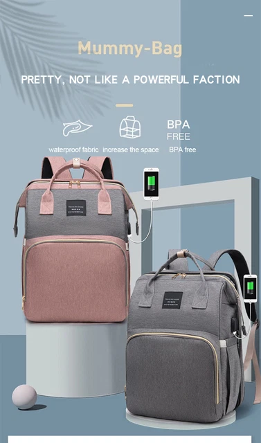 Mommy Diaper Backpack with Portable Changing Station, Baby Diaper Bag