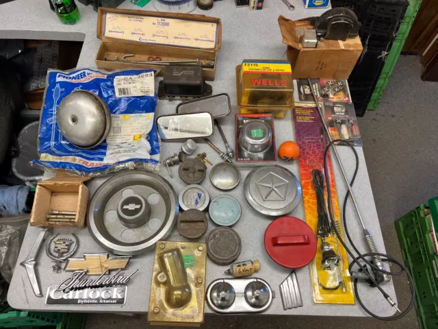 Mechanics/Collectors lot of old random car parts. Lots of vintage car parts.