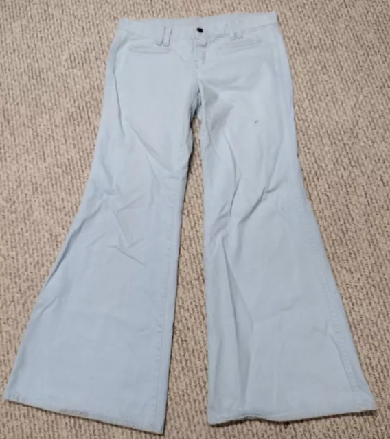 VINTAGE 60s 70s HILLBILLY Flared Jeans Light Blue Hippy Disco Retro Pants