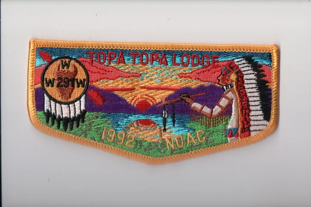 Lodge 291 Topa Topa S-47 1992 NOAC OA flap (NO)