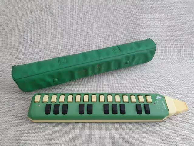 HOHNER Melodica Soprano + grünes Étui , Made in Germany, True Vintage