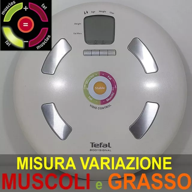 Tefal Bilancia Pesapersona BODYSIGNAL Massa magra e grassa - MUSCOLI e GRASSO