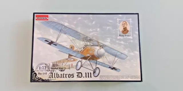 Albatros D.III "Rudolf Berthold", RODEN 012 kit in plastica da assemblare, 1:72