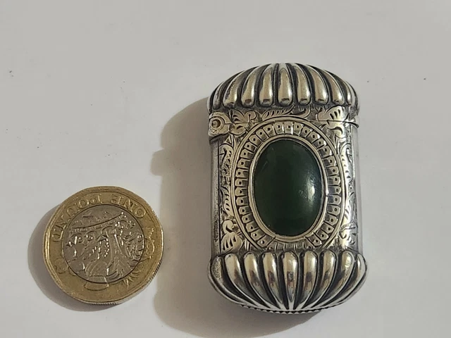 Custodia Vesta Vintage Argento Sterling J.H Custodia Vesta Vintage Argento Sterling J.H