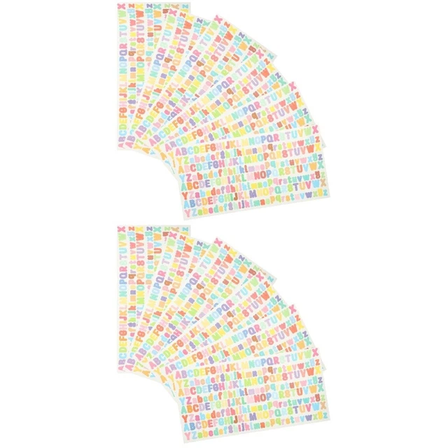 20 Blattbriefaufkleber Vinyl selbstklebende Aufkleber Buchstaben Vinyl