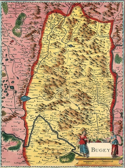 Reproduction carte marine ancienne de l'île d'Oléron en 1627
