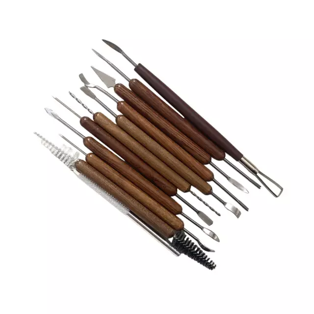 11Pcs Polymer Clay Tools Set Portable Durable Clay Carving Tools for Beginners 2
