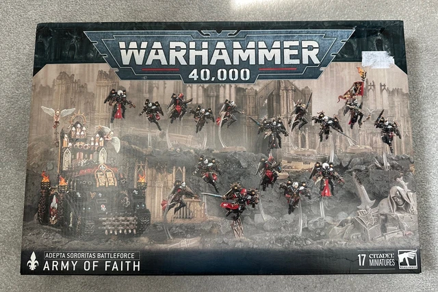 Warhammer 40,000 Army of Faith 17体セット New 40k Adepta Sororitas Army of Faith Battleforce Value is