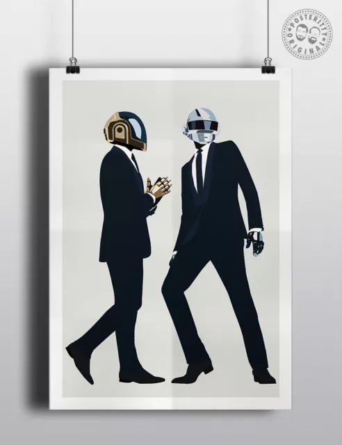 DAFT PUNK - Minimalist Music Poster Minimal Print Wall Art Posteritty Get Lucky