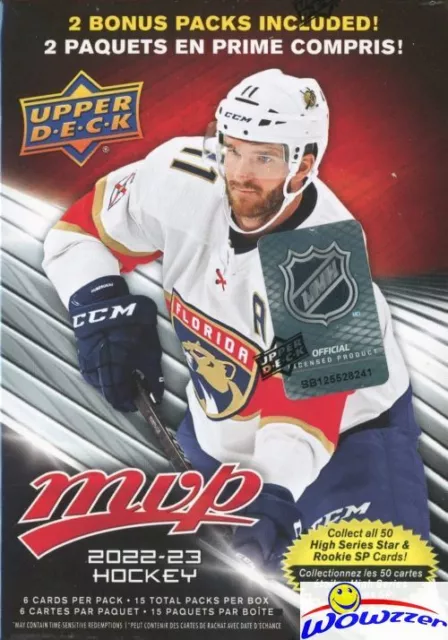 2022/23 Upper Deck MVP Hockey EXCLUSIVE HUGE 15 Pack Factory Sealed Blaster Box