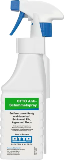 Otto Anti-schimmelspray 250 ML Anti Muffa Contro Muffa, Alghe E Moos