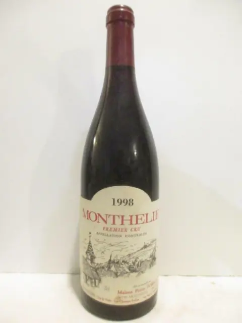 monthélie pierre porrot premier cru rouge 1998 - bourgogne