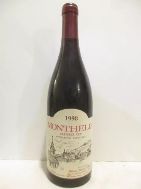 monthélie pierre porrot premier cru rouge 1998 - bourgogne