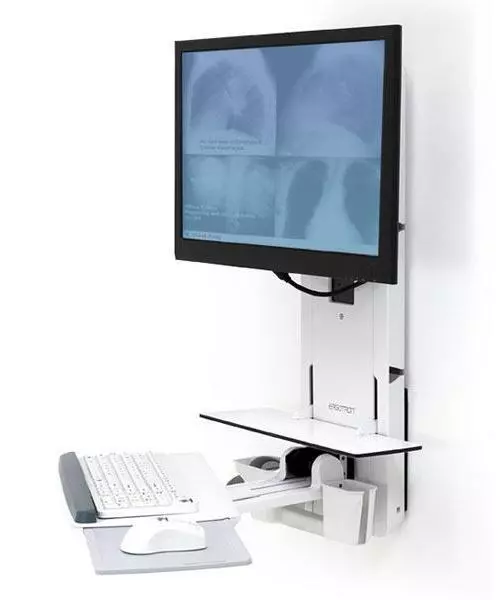 61-080-062 Ergotron StyleView Sit-Stand Vertical Lift (White) for Patient Room