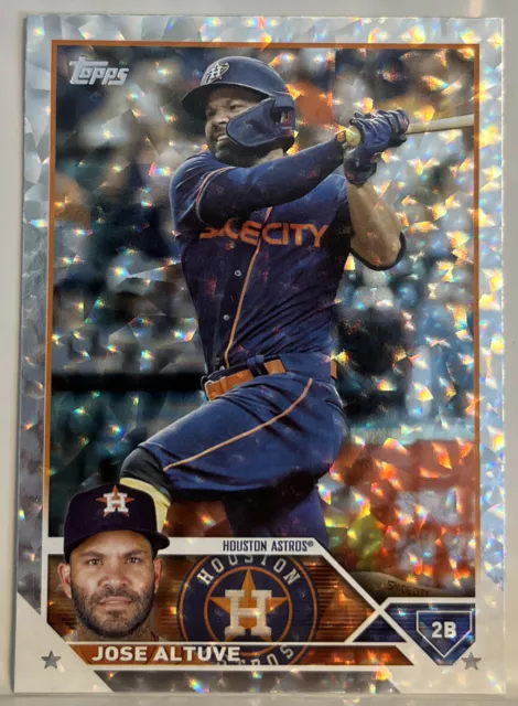 Jose Altuve 2023 Topps Collector Box Silver Ice Foil #222 Houston Astros
