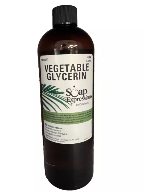 Botellas de 2-16 oz de glicerina vegetal por jabón USP 99,9 %