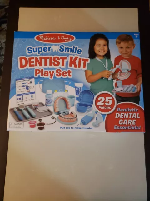 Melissa Doug Super Smile Dentist Play Set Teeth Kit Accessories Pieces With