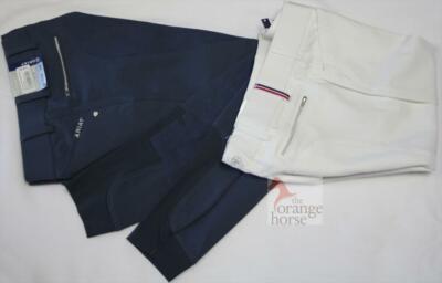 Tg Bianco Cavallo Cora guarnizione in pieno Pantaloni Montala Micro Premium 72 accenti colorati 