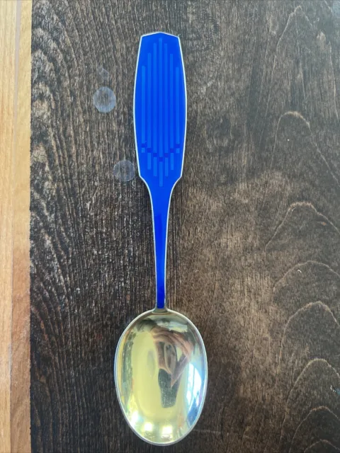 A. Michelsen 1961 Christmas Spoon In Gilded Sterling Silver with Enamel