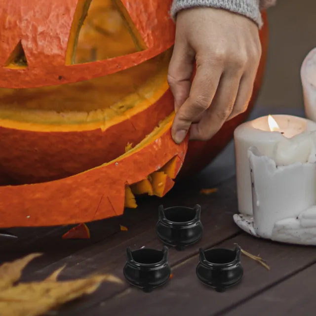 30 Pcs Miniature Witch Cauldron Mini Cauldron Model Halloween Mini Cauldron 3