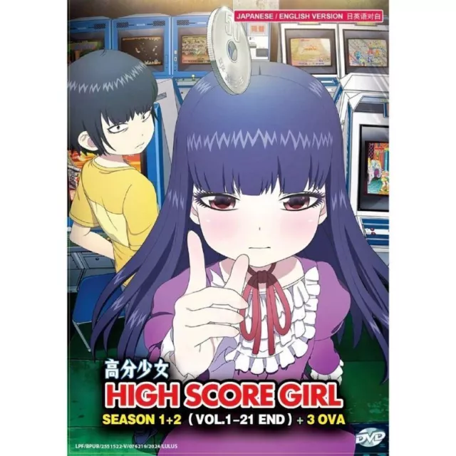 DVD anime Hi Score Girl / High Score Girl (saison 1-2, + 3 OVA) dub audio...