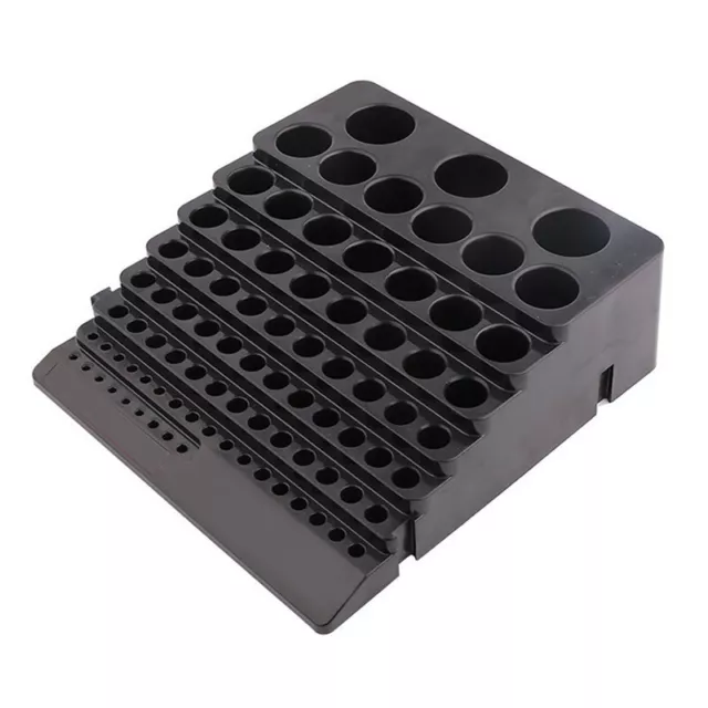 Black Drill Bit Storage Box Milling Cutter Drill Finishing Holder Organizer C#DC