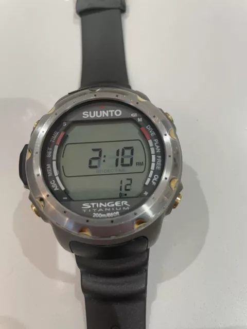 SUUNTO STINGER Dive Computer Waterproof TITANIUM edition (very Rare)