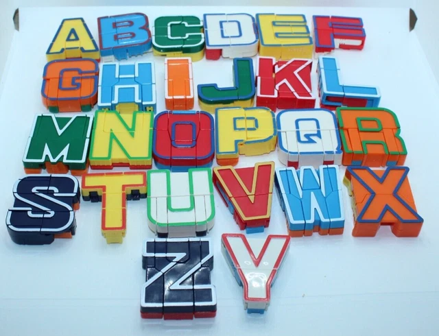 Alpha Bots – Jouet éducatif Lettres Transformables En Robots – 26 Lettres Alphabet Complet