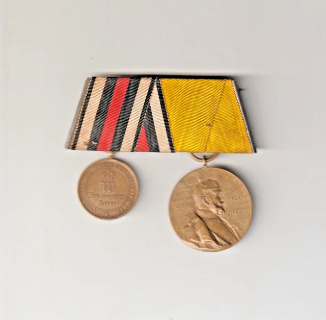 WK1 -  2er ORDENSSPANGE - DEM SIEGREICHEN HEERE 1870/1871 - KAISER WILHELM