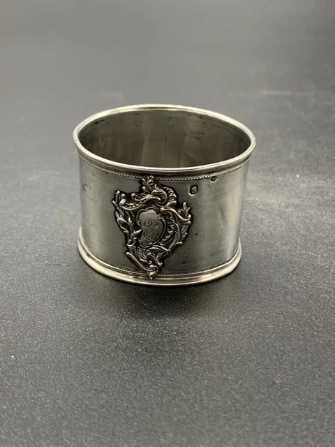 Bracelet Ancien En Argent Massif - Ruban Serti De Pierres - Poinçon Minerve - Bijou Vintage