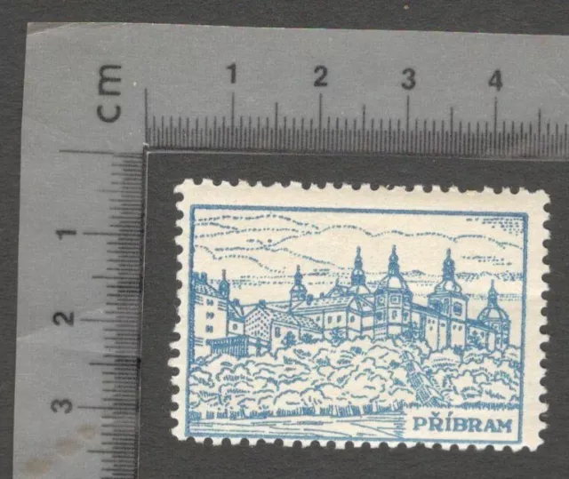 AOP Czechoslovakia PRIBRAM poster stamp MNH