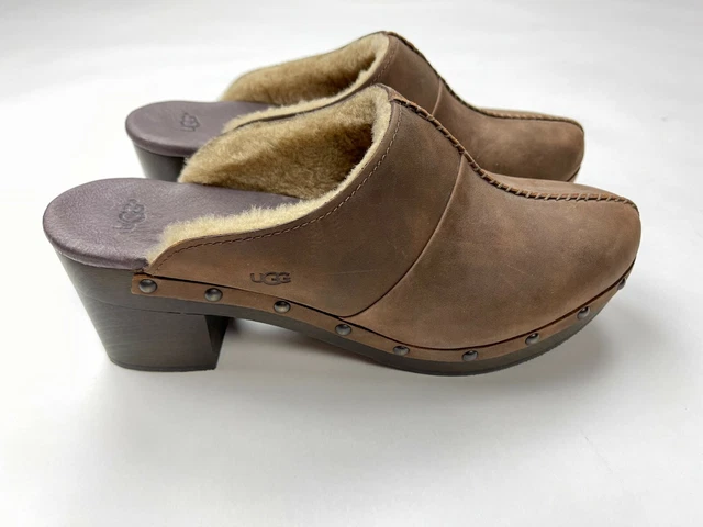 UGG Australia Kassi Clogs Suede Sheepskin Chocolate 1013600 Women US 10 EU 41 UGG Australia Kassi Clogs Suede Sheepskin Chocolate 1013600 Women US 10 EU 41