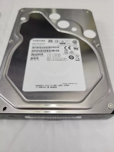 Toshiba 4TB SATA 6Gb/s 7.2k 3.5" SATA Enterprise Hard Drive MG03ACA400 NAS DVR 2