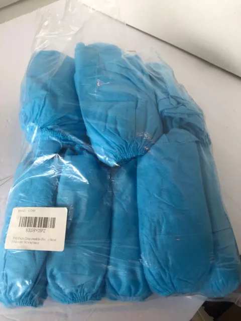 Pack of 100 Blue Medical Disposable Shoe Covers #F12