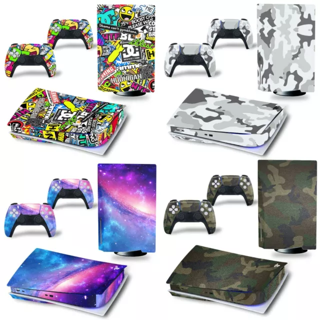 CONSOLE PLAYSTATION 5 PS5 skin vinile decalcomania adesivo + 2 controller  completi EUR 14,27 - PicClick IT