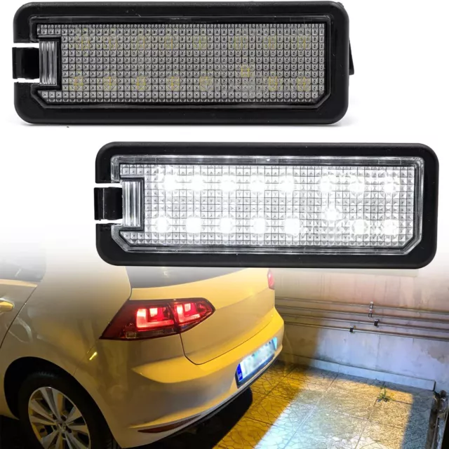 2x Weiß LED Kennzeichenbeleuchtung Nummernschildleuchte  für VW Golf MK4 MK5 MK6 2