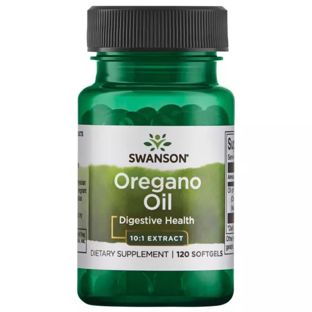 Swanson Oregano Oil 10:1 Extract 150 mg 120 Softgels, Digestive Health, Immunity