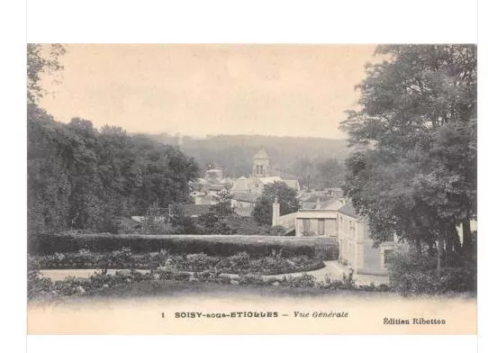 Cpa 91 Soisy Sous Etiolles Vue Generale