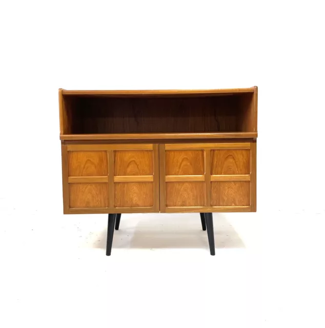 Vintage Retro Mid Century NATHAN Squares Modernist Teak Sideboard LP Cabinet