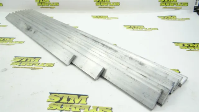 6Lb Sapa 6061 Solid Aluminum Flat Stock 1/2" X 1" X 17" To 24" Lengths