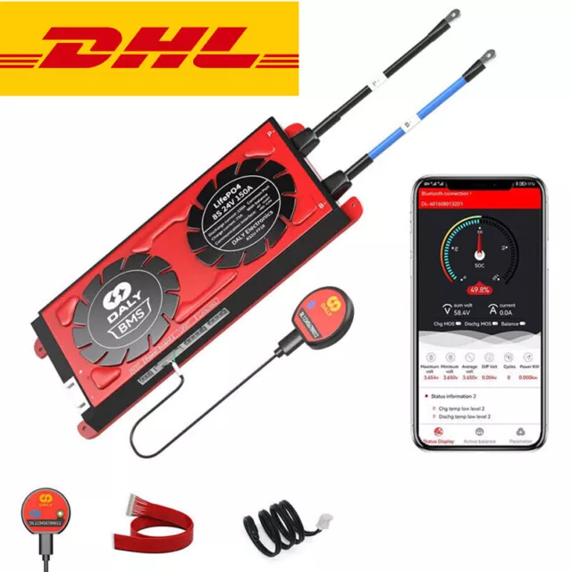 Daly Smart BMS 24V 100A-250A LiFePO4 con bilancia + modulo Bluetooth