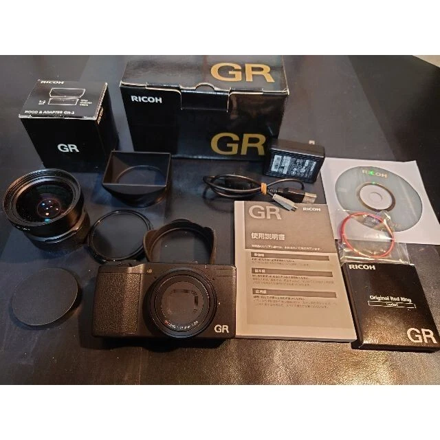 Beautiful Ricoh GR 21㎜ wide conversion lens set From Japan Fedex  [Near Mint]