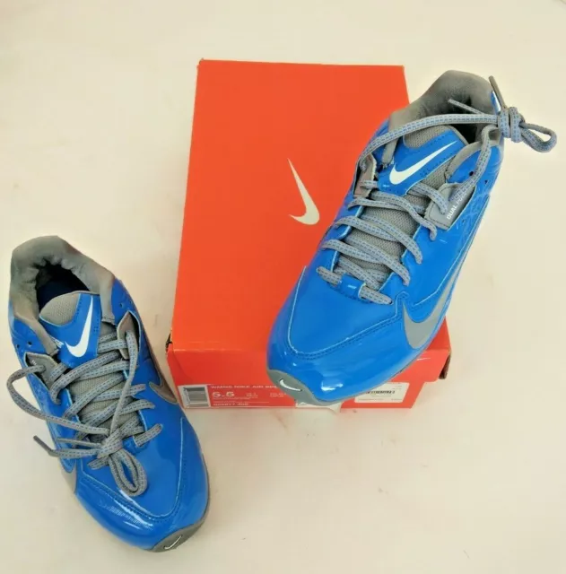 Nike Womens Speedlax 4 LE Lacrosse Soccer Low Top Cleats Blue-White