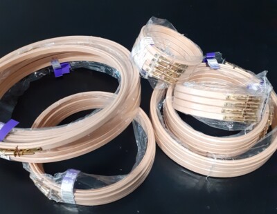 Telaio da ricamo a mano in legno Cerchietti ad incastro senza viti Artigianale 16 cm 